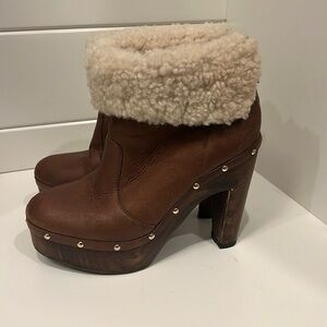 Ellie Tahari clog boots with studs-